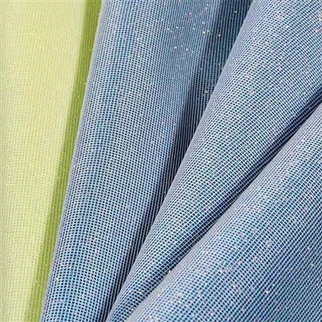 Vroča prodaja Sparkle celo tkanje mrežnih mrežnih mrežnih bleščic tkanina sintetična umetna puhast usnja za čevlje torbice