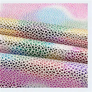 Mavrica sijoča lok barvna tekstura, vtisnjena 1. 0 mm PVC sintetični usnjeni izdelek za tkanino za kavč