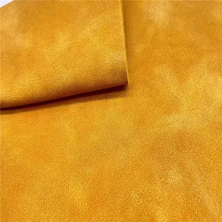 Suede Artificial Leather Smooth Surface High Quality Faux Leather For Bags Furniture Decorations