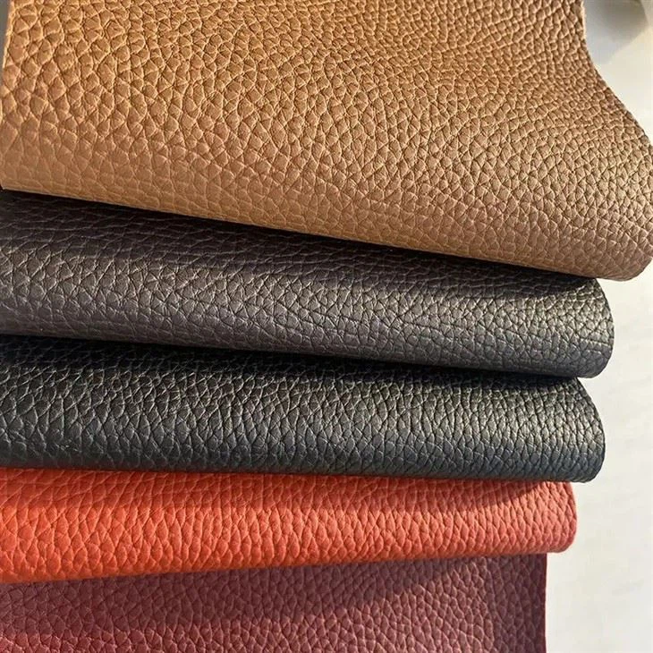 Wholesale Soft Good Quality Artificial Leather 1.0-1.2mm Lychee Sofa Leather Fabric